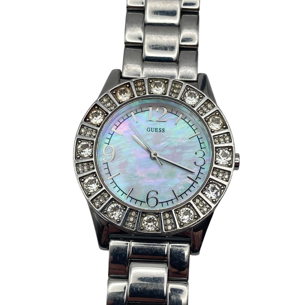 Guess Women's Mother of Pearl Like Watch 36mm - Fresh Battery WR Wrist 6"